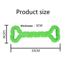 Manufacturer wholesale training green yellow blue orange dog tpr bone chew toys