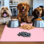 Wholesale Custom Logo Waterproof Silicone Cat Dog Pet Feeding Mat
