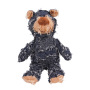 Manufacturer wholesale stuffed squeaky chew plush pet dog brown blue yellow bear toys