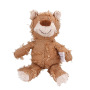 Manufacturer wholesale stuffed squeaky chew plush pet dog brown blue yellow bear toys
