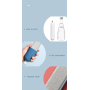 Manufacturer wholesale ABS pink white blue pet cat hair remover ice cream design