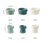 Manufacturer wholesale green white ceramic cat petal bowl