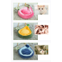 Manufacturer wholesale frog avocado short plush small dog cat bed cute design