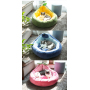 Manufacturer wholesale frog avocado short plush small dog cat bed cute design