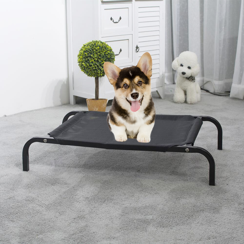 china wholesale manufacturer durable metal frame raised wrought iron pet dog bed elevated