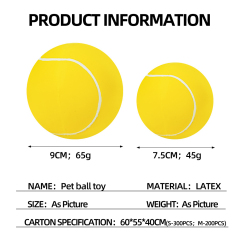 Wholesale Squeaky Soft Ball Chew Dog Latex Toy