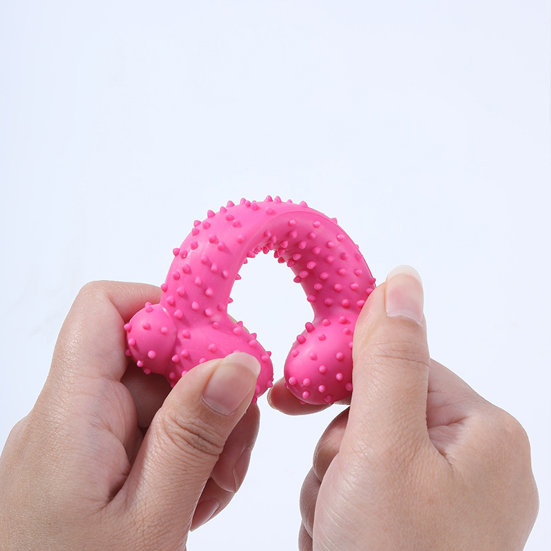 Manufacturer wholesale chew pink yellow blue dog tpr bone toys