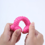 Manufacturer wholesale chew pink yellow blue dog tpr bone toys