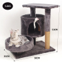 Manufacturer Wholesale Sisal Short Plush Cat Scratcher