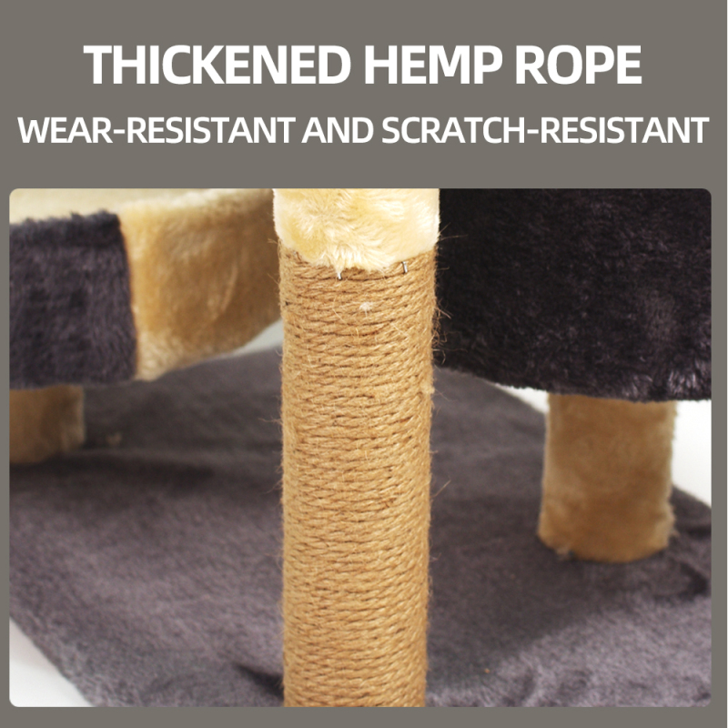 Manufacturer Wholesale Sisal Short Plush Cat Scratcher