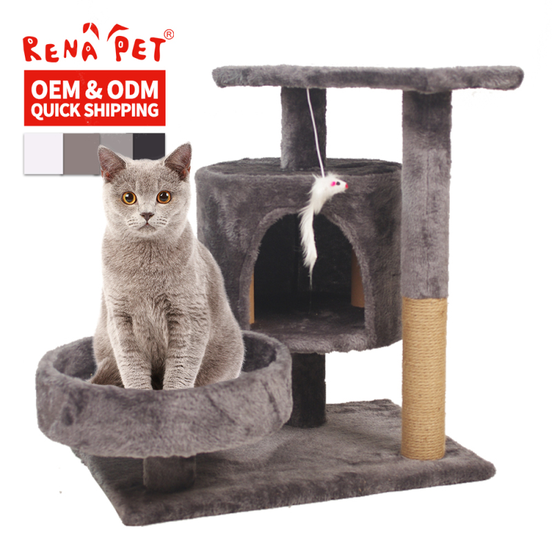 Manufacturer Wholesale Sisal Short Plush Cat Scratcher