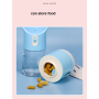 Manufacturer wholesale 4 in 1 portable dog water bottle with food storage poop bag scoop