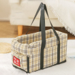 Beige plaid