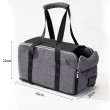 Grey with mesh cover and shoulder straps