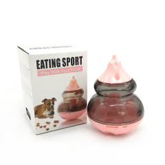 Manufacturer wholesale OEM custom logo plastic ball pet dog cat feeder toy