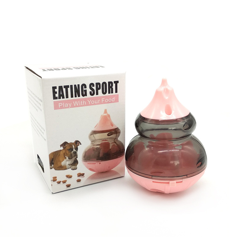 Manufacturer wholesale OEM custom logo plastic ball pet dog cat feeder toy