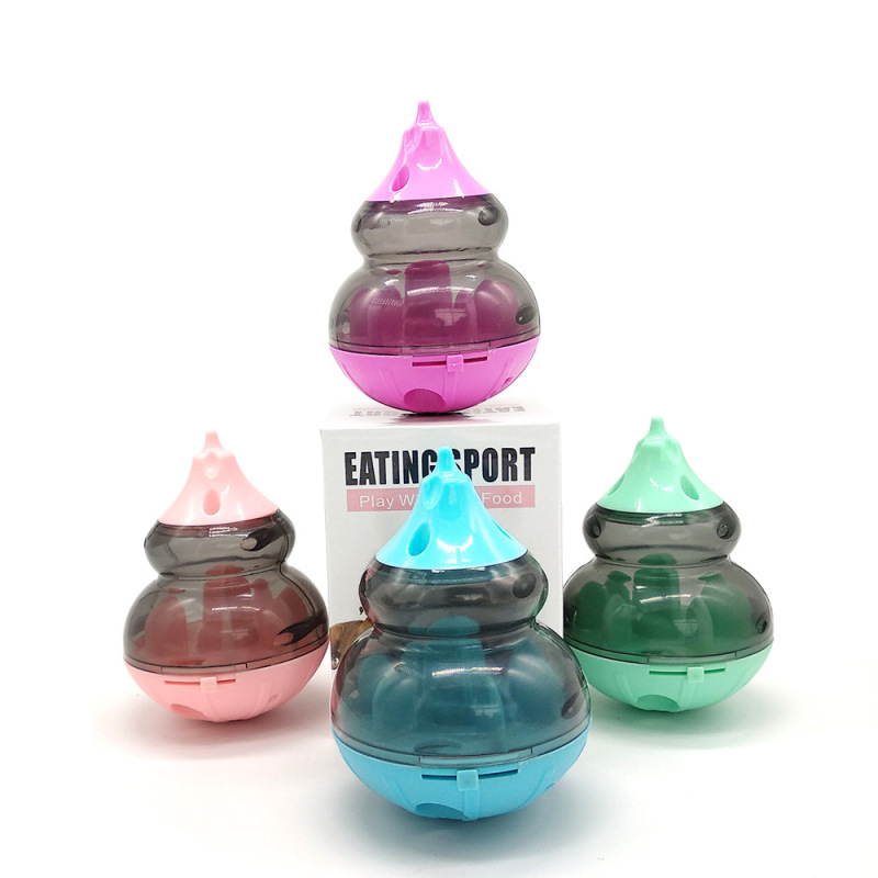 Manufacturer wholesale OEM custom logo plastic ball pet dog cat feeder toy