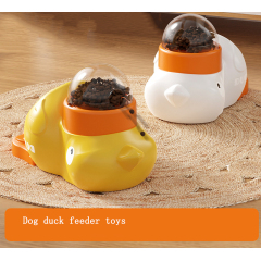Wholesale Plastic Duck Design Washable Food Feeder Cat Dog Puzzle Toy