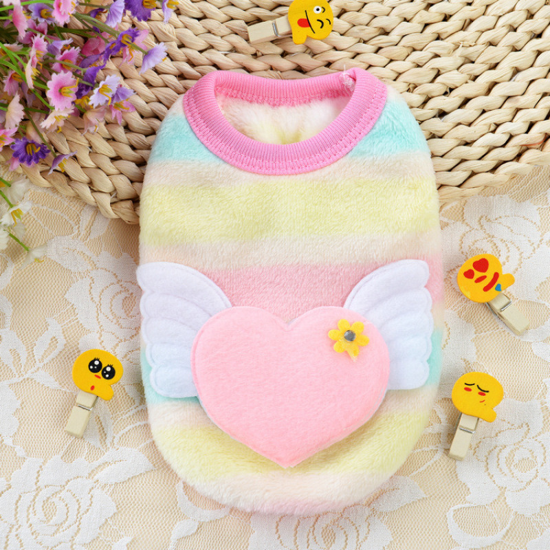 Wholesale Cute Plush Pet Apparel Cat Small Dog Winter Coat
