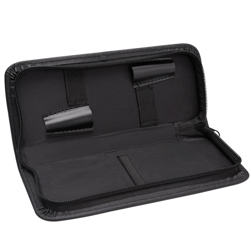 Wholesale Black Leather Cat Dog Pet Grooming Tool Set Bag