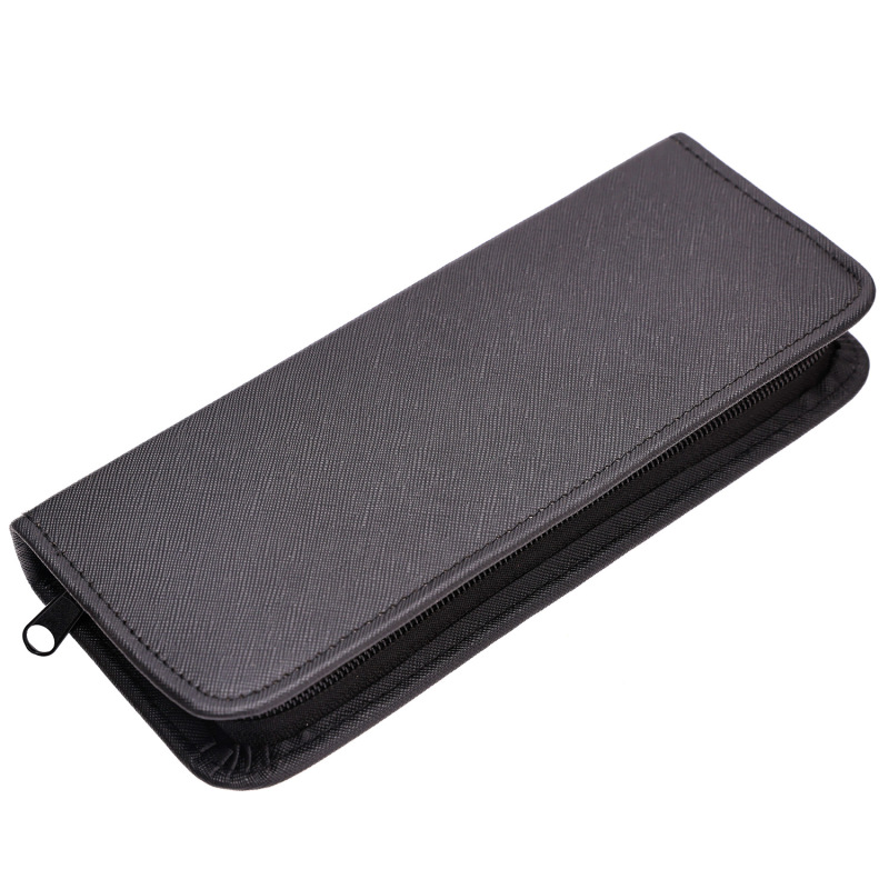Wholesale Black Leather Cat Dog Pet Grooming Tool Set Bag