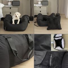 Wholesale Pet Product Washable Detachable Portable Dog Car Seat Bed
