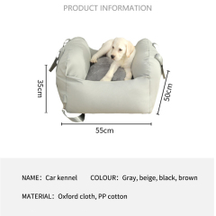 Wholesale Pet Product Washable Detachable Portable Dog Car Seat Bed