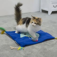 wholesale manufacturer free sample cat rope blanket mouse toys with catnip