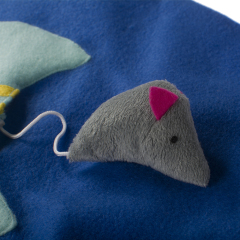 wholesale manufacturer free sample cat rope blanket mouse toys with catnip