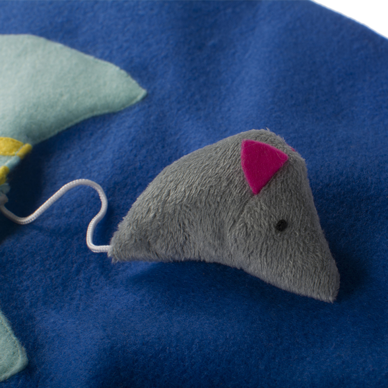 wholesale manufacturer free sample cat rope blanket mouse toys with catnip