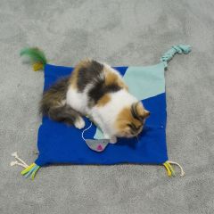 wholesale manufacturer free sample cat rope blanket mouse toys with catnip