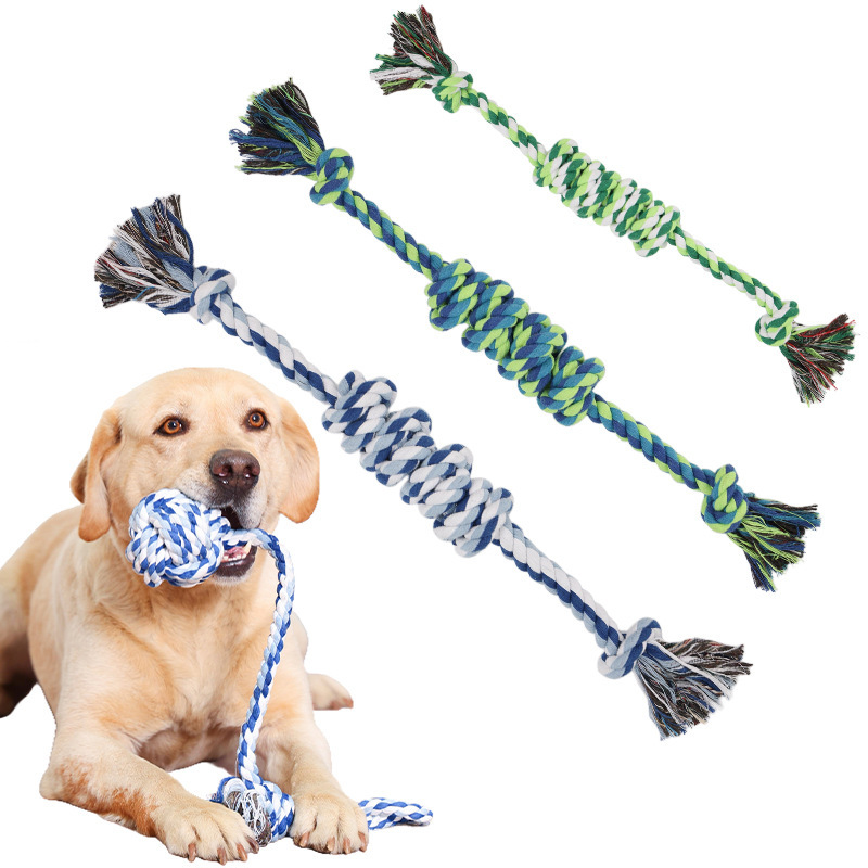 Wholesale Chew Bite Resistant Interwoven Cotton Pet Dog Rope Toys