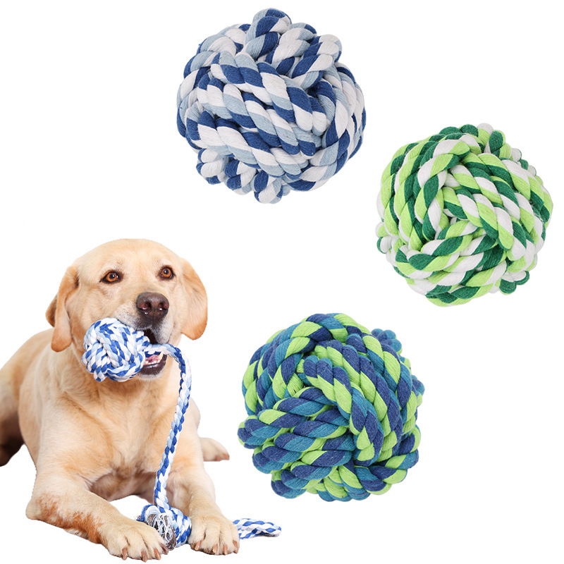Wholesale Chew Bite Resistant Interwoven Cotton Pet Dog Rope Toys