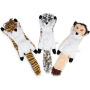 Manufacturer wholesale lion tiger squeaky plush dog leopard toy