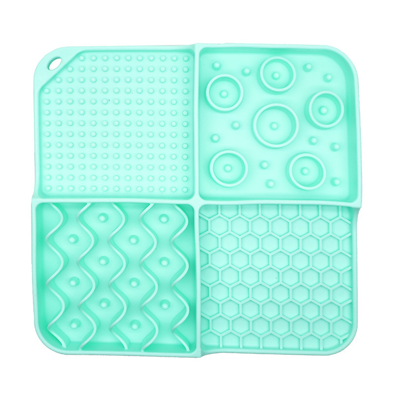 Wholesale Four Grids Silicone Slow Feeder Dog Lick Mat