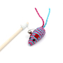 wholesale manufacturer color teaser mouse ball plush pole interactive feather cat toy