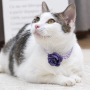 Wholesale Custom Logo Adjustable Flower Cat Collar