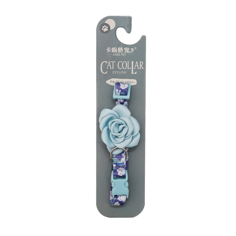 Wholesale Custom Logo Adjustable Flower Cat Collar
