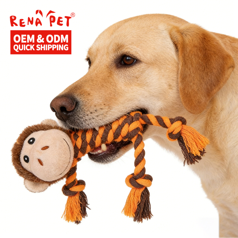 Wholesale Animal Design Rope Plush Dog Pet Chew Toys