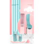 Manufacturer wholesale blue pink white foldable dog water bottle with filter portable