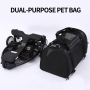 Wholesale Detachable Foldable Breathable Travel Portable Cat Carrier Bag Dog Pet Stroller