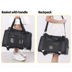 Wholesale Detachable Foldable Breathable Travel Portable Cat Carrier Bag Dog Pet Stroller