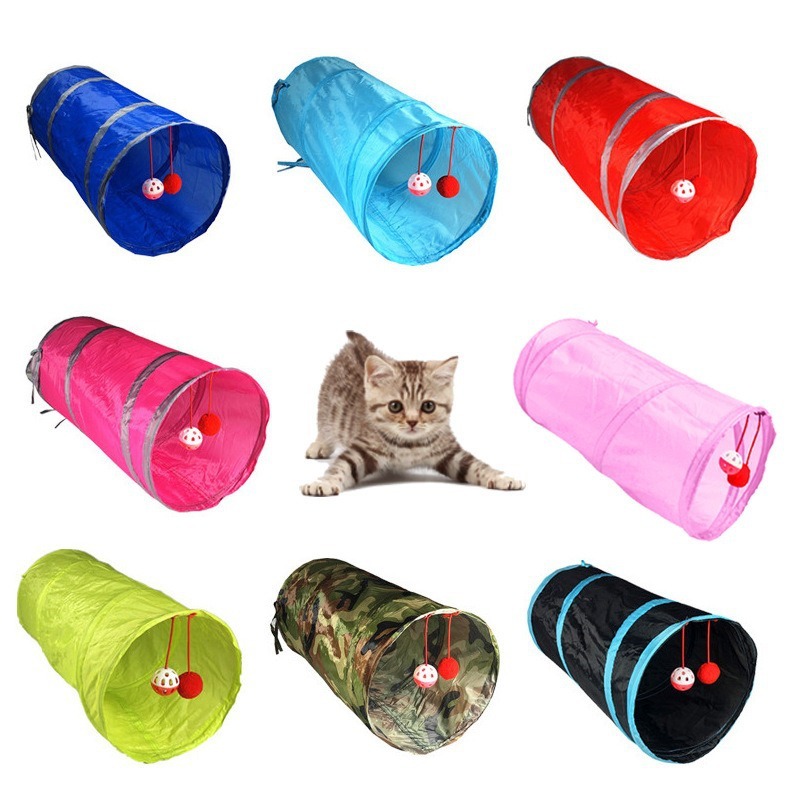 Wholesale Multi-colors Foldable Collapsible Cat Tunnel
