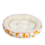 Manufacturer wholesale warm soft plush cat small dog round bed more design
