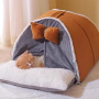 Wholesale Indoor Luxury Soft Warm Plush Cat Bed House