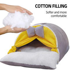 Wholesale Indoor Luxury Soft Warm Plush Cat Bed House