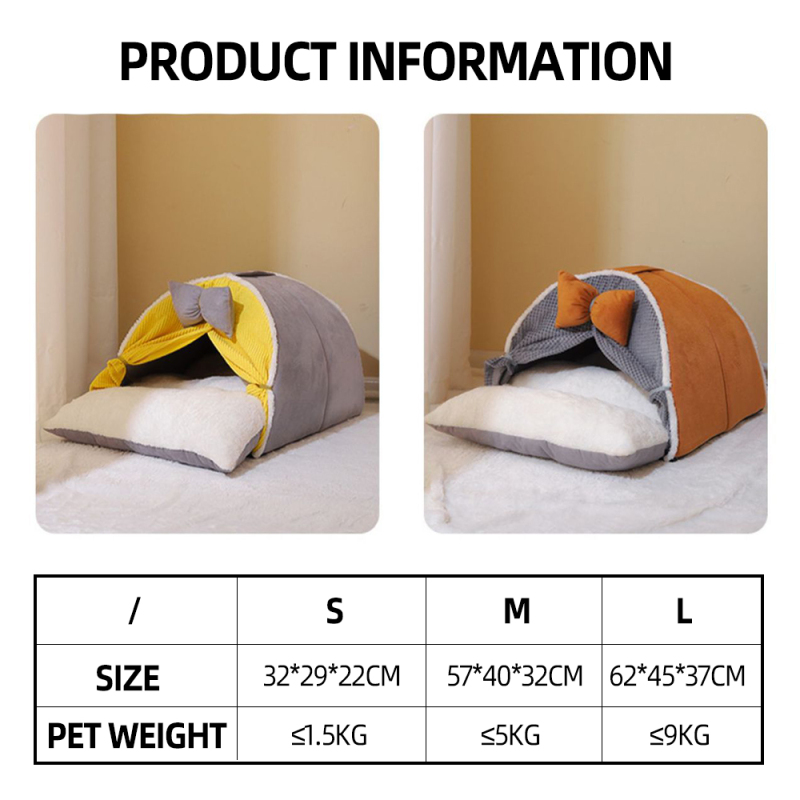 Wholesale Indoor Luxury Soft Warm Plush Cat Bed House