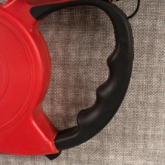 wholesale bling black red blue rubber custom luxury retractable pet dog leash with poop bag