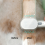 Manufacturer wholesale green white charging cat dog comb with LED light