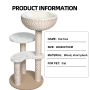 Manufacturer Wholesale Short Plush Scratcher Cat Tree Wooden